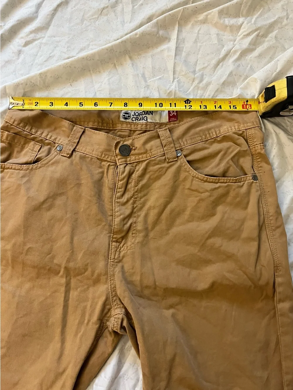 Jordan Men’s Brown Flat Front Cotton Shorts